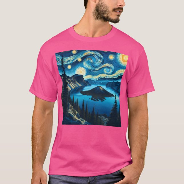 T-shirt Crater Lake National Park Oregon Usa Design Dans (Devant)