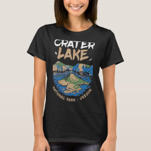 T-shirt Crater Lake National Park Us Oregon Vintage Randon