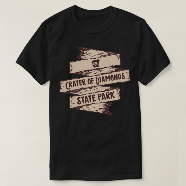 T-shirt Cratère de Diamonds State Park Arkansas State Park (Design devant)