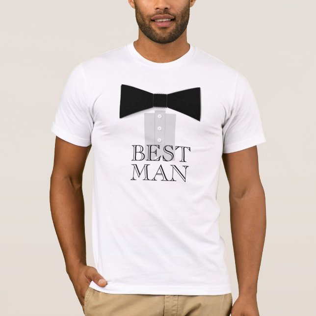 T-shirt Cravate Best Man Bow (Devant)