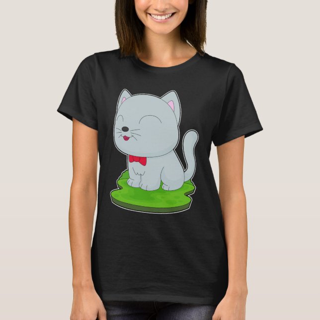 T-shirt Cravate Cat Bow (Devant)