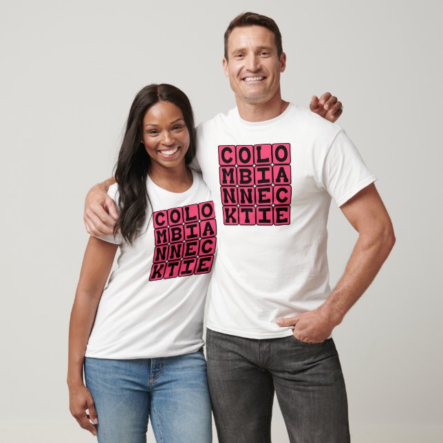 T-shirt Cravate colombienne, Méthode d'exécution (Unisexe)