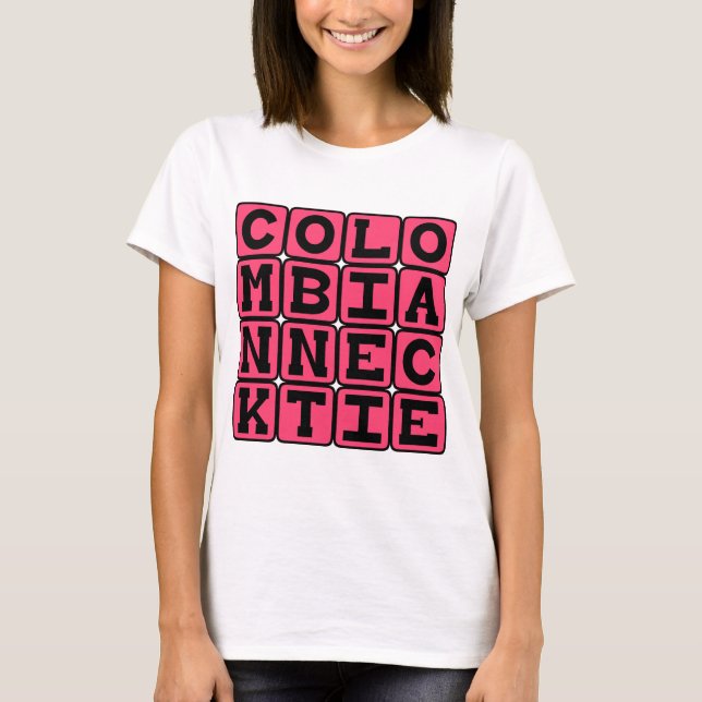 T-shirt Cravate Colombienne, Méthode d'Exécution (Devant)