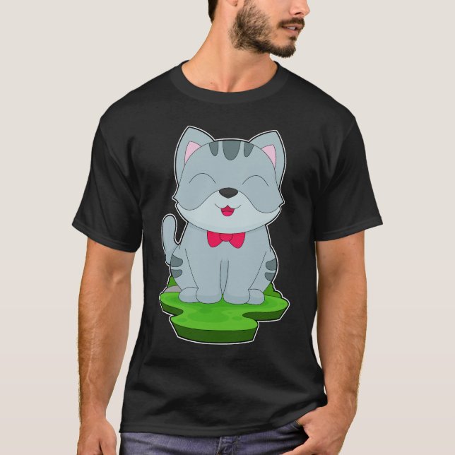 T-shirt Cravate de chat (Devant)