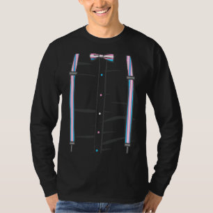 T-shirt Cravate de l'anneau de drapeau transversal Suspend