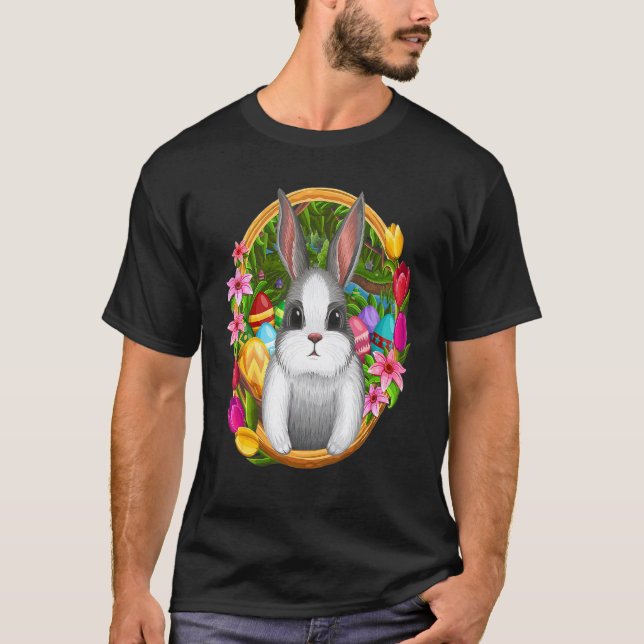T-shirt Cravate de Pâques Filles du Jour de Pâques face de (Devant)