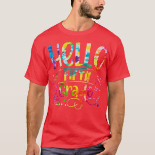 T-shirt Cravate Die Bonjour 5e année Retour à l'école Ense