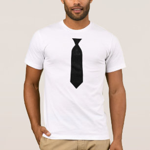 T-shirt Cravate noire