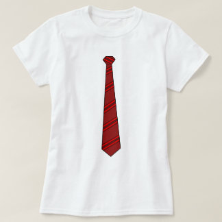 T-shirt Cravate rouge