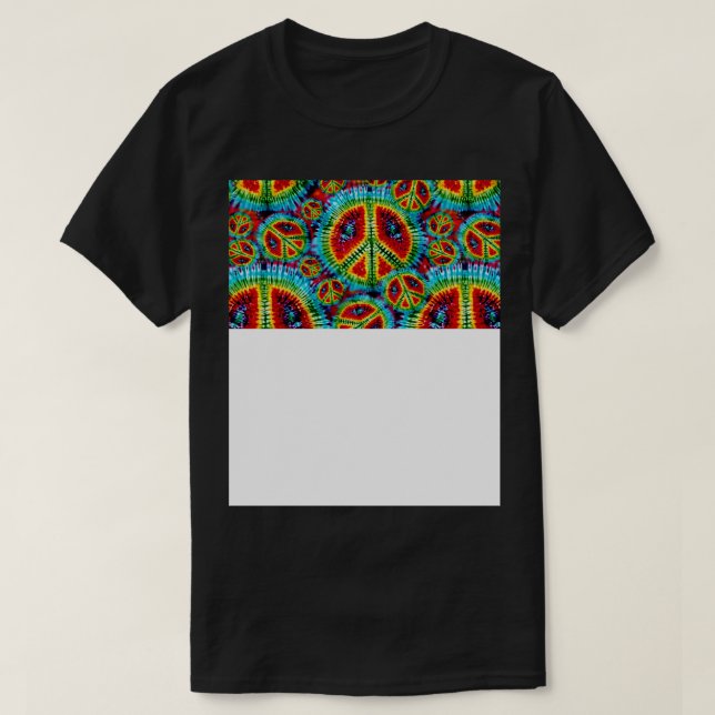 T-shirt Cravate teintée psychédélique (Design devant)