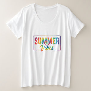 T-shirt Cravate-teinture Vibes - Arc-en-ciel color