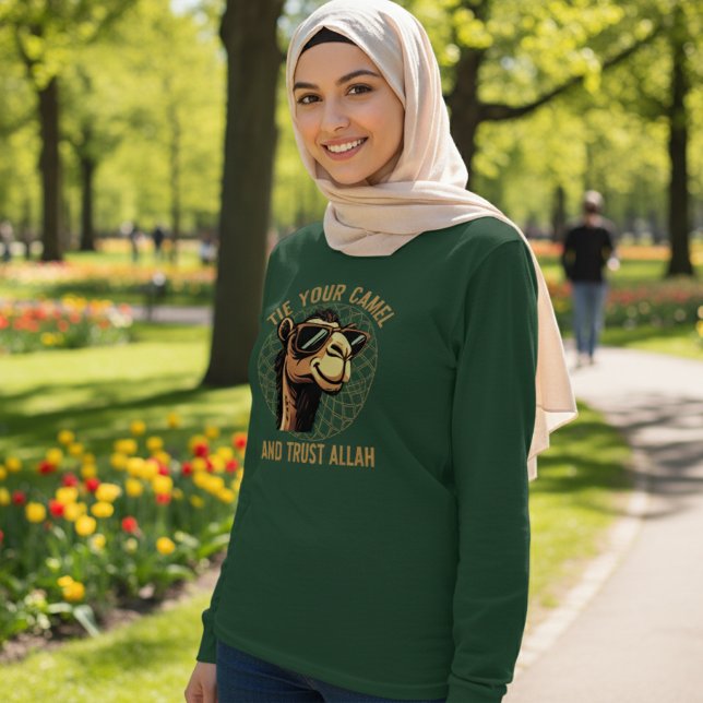 T-shirt Cravate ton chameau et fais confiance à Allah (Créateur téléchargé)