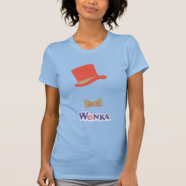 T-shirt Cravate Wonka Top Hat & Bow (Devant)