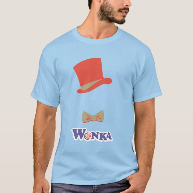 T-shirt Cravate Wonka Top Hat & Bow (Devant)