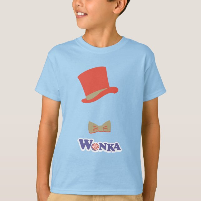T-shirt Cravate Wonka Top Hat & Bow (Devant)