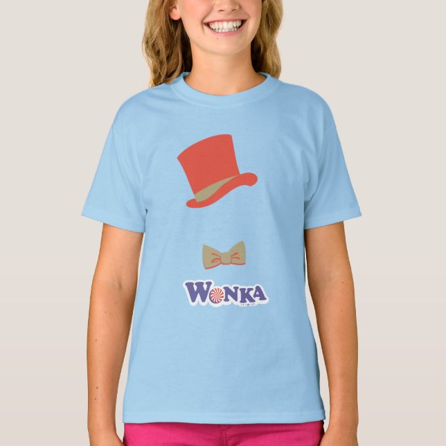 T-shirt Cravate Wonka Top Hat & Bow (Devant)