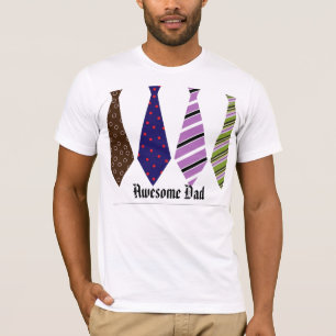 T-shirt Cravates de père de la Fête Mode Élégant