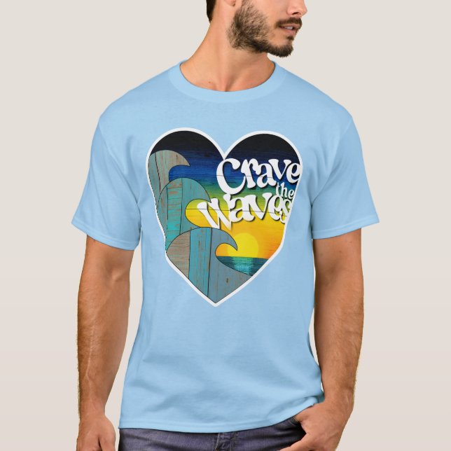 T-shirt Crave les vagues (Devant)