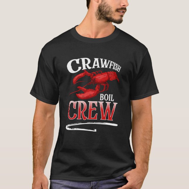 T-shirt Crawfish Boil Crew Crayfish (Devant)