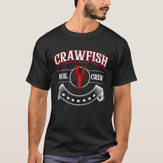 T-shirt Crawfish Boil Crew Crayfish  1 (Devant)