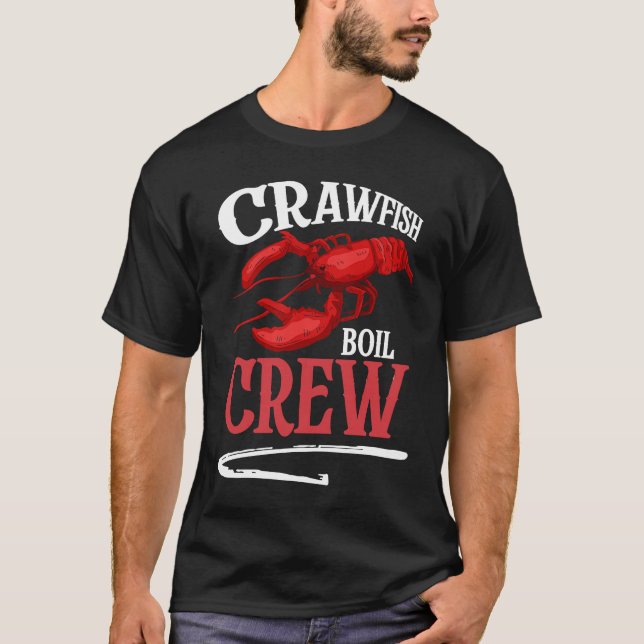T-shirt Crawfish Boil Crew Crayfish  2 (Devant)
