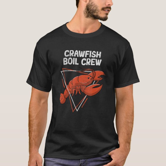 T-shirt Crawfish Boil Crew Love Crayfish  Texas Crawfish C (Devant)