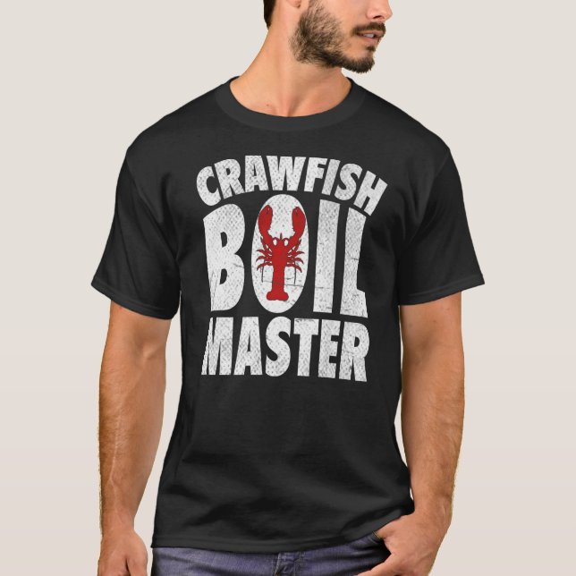 T-shirt Crawfish Boil Master Mens Cajun Festival Crawfish (Devant)
