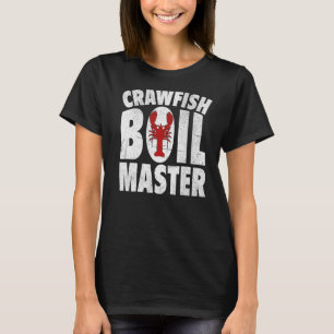 T-shirt Crawfish Boil Master Mens Cajun Festival Crawfish