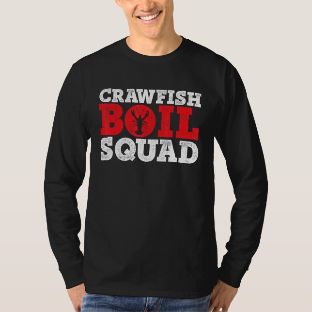 T-shirt Crawfish Boil Squad Crayfish Mudbug Festival Cajun (Devant)
