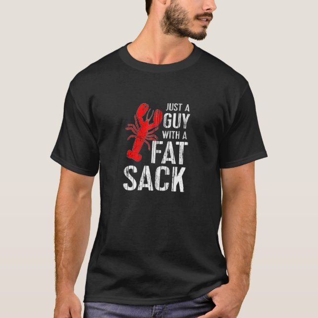 T-shirt Crawfish Bouillir Tee Drôle Juste Un Gars Avec Un  (Devant)