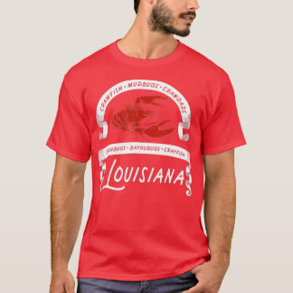 T-shirt Crawfish Mudbug Crawdads Crayfish Louisiane