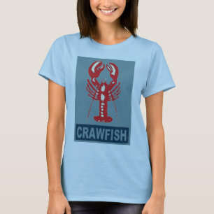 T-shirt Crawfish rouge et bleu