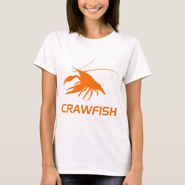 T-shirt crawfish's silhouette (Orange) (Devant)