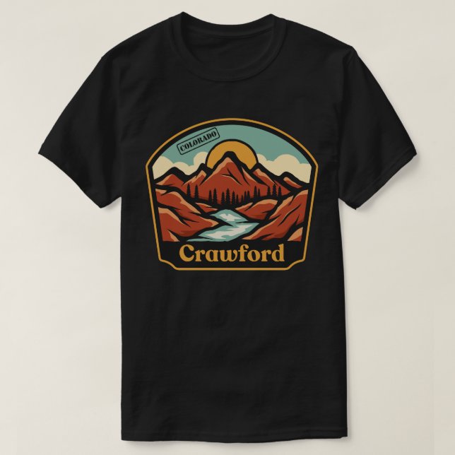T-shirt Crawford, Colorado (Design devant)
