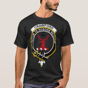 T-shirt Crawford Crest Tartan Clan écossais