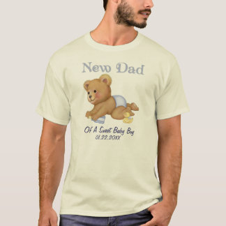 T-shirt Crawling Teddy - Nouveau père du garçon - Personna