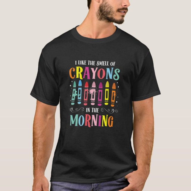 T-shirt Crayon  Color Artist Coloring Teacher (Devant)