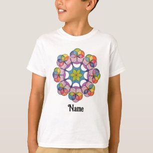 T-shirt Crayon coloré dessiné géométrique Mandala Customis