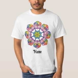 T-shirt Crayon coloré dessiné géométrique Mandala Customis
