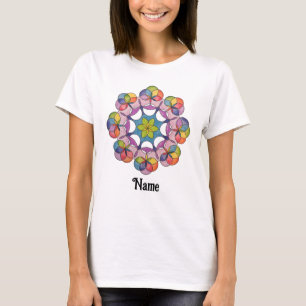 T-shirt Crayon coloré dessiné géométrique Mandala Customis