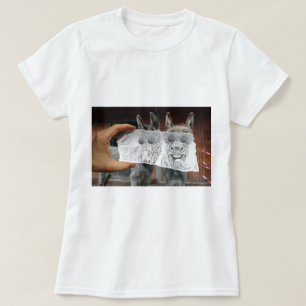 T-shirt Crayon contre l'appareil-photo - ânes fous