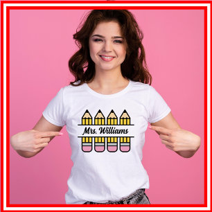 T-shirt Crayon d'appréciation pour l'enseignant Retour à l