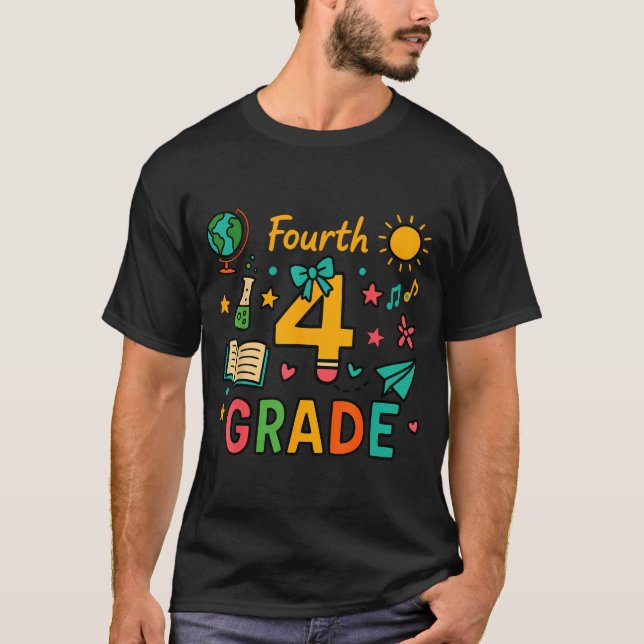 T-shirt Crayon drôle en forme d'arc pour professeur de ret (Devant)