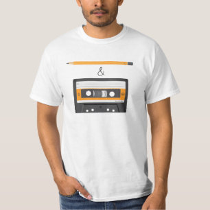 T-shirt Crayon et énigme compacte de cassette