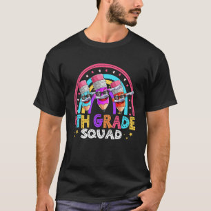 T-shirt Crayon Funny 4E Classe Squad Retour À L'École Rain