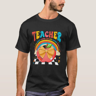 T-shirt Crayon Maître Coquette Bow Retour À L'École Te