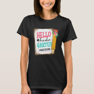 T-shirt Crayon mignon Bonjour maternelle Joyeux Premier Jo