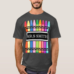 T-shirt Crayon Professeur Retour À L'École Chemise_1