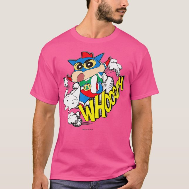 T-shirt Crayon Shin-chan Action Kamen Shin-chan American (Devant)
