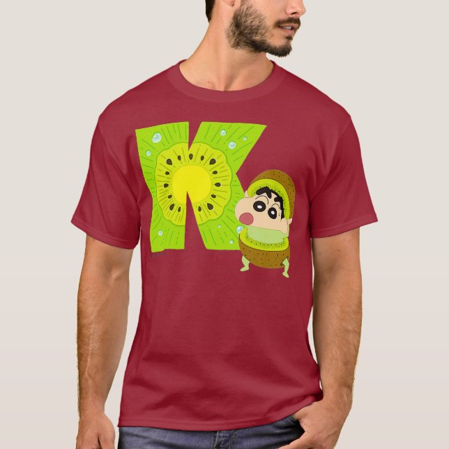 T-shirt Crayon Shin-chan FUN STUDY A to Z (Devant)